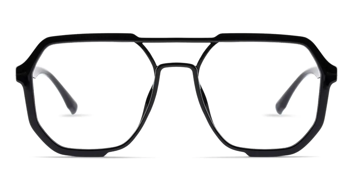 Aviator Black Eyeglasses