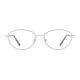 Oval Gold/Gray Eyeglasses