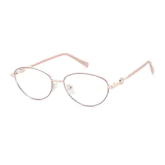 Oval Rose Gold/Pink Eyeglasses