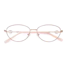 Oval Rose Gold/Pink Eyeglasses