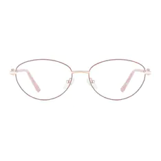 Oval Rose Gold/Pink Eyeglasses