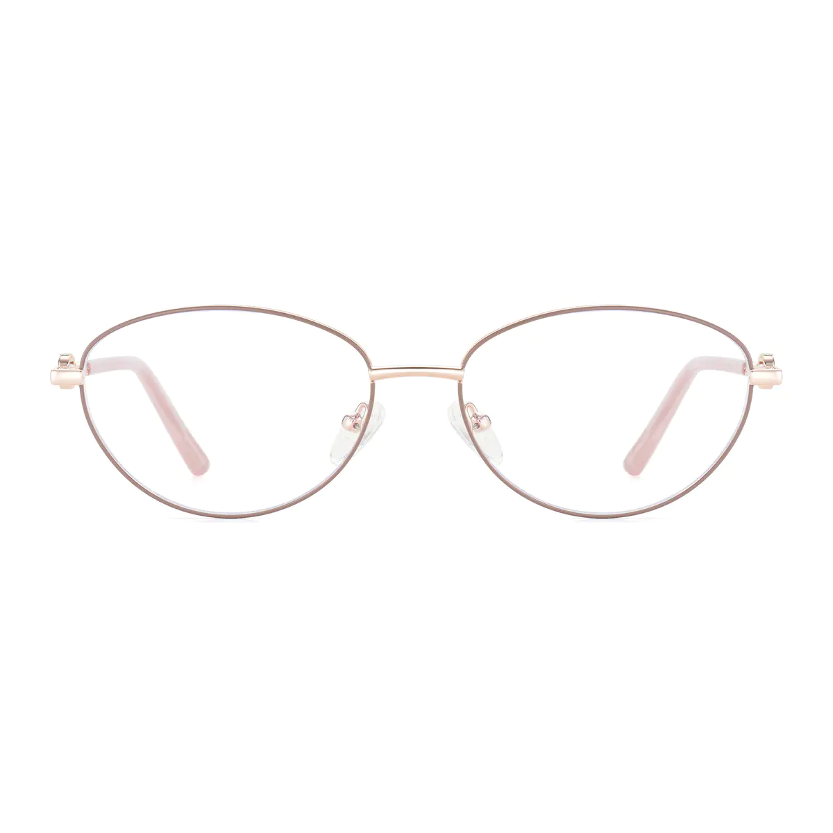 Oval Rose Gold/Pink Eyeglasses