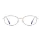 Oval Rose Gold/Gray Eyeglasses