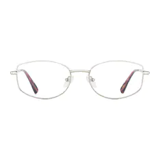 Oval Silver/Tortoiseshell Eyeglasses