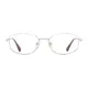 Oval Silver/Tortoiseshell Eyeglasses