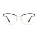 Cat-eye Gold/Black Eyeglasses