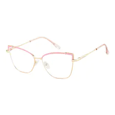Cat-eye Gold/Pink Eyeglasses
