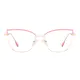 Cat-eye Gold/Pink Eyeglasses