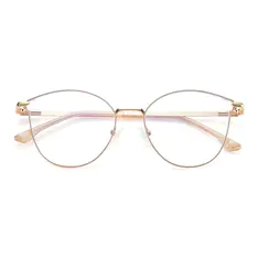 Cat-eye Gold/Pink Eyeglasses