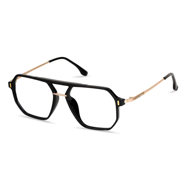 Aviator Black Eyeglasses