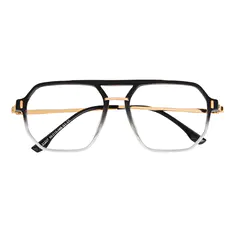 Aviator Gradient Black Eyeglasses