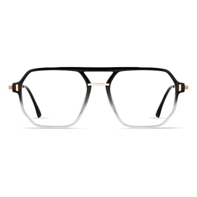 Aviator Gradient Black Eyeglasses