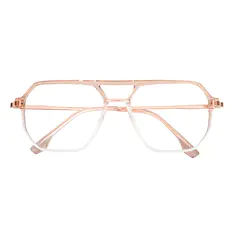 Aviator Gradient Brown Eyeglasses
