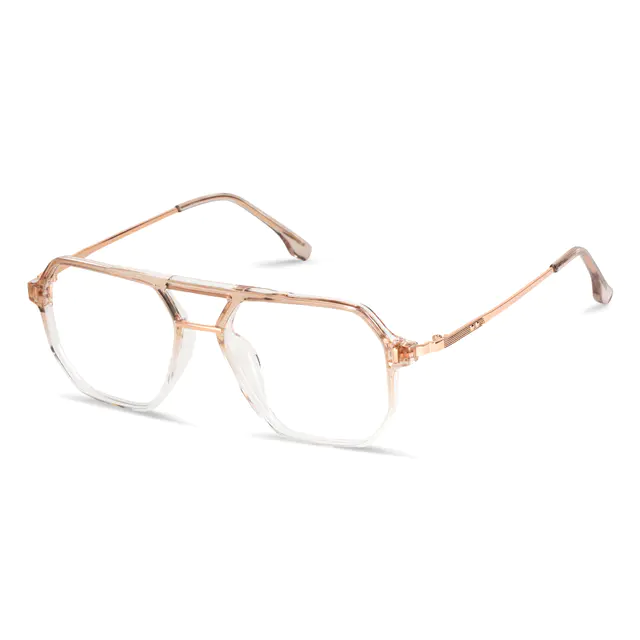 Aviator Gradient Brown Eyeglasses
