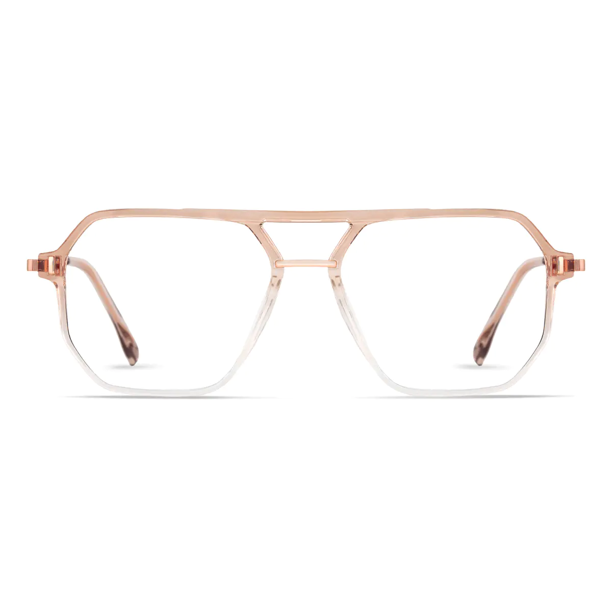 Aviator Gradient Brown Eyeglasses