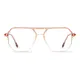 Aviator Gradient Brown Eyeglasses