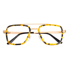 Aviator Yellow/Tortoiseshell Eyeglasses