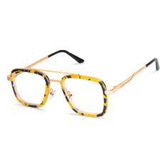 Aviator Yellow/Tortoiseshell Eyeglasses