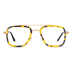 Aviator Yellow/Tortoiseshell Eyeglasses