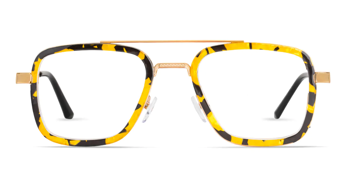 Aviator Yellow/Tortoiseshell Eyeglasses