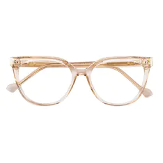 Cat-eye Transparent Amber Eyeglasses