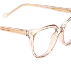 Cat-eye Transparent Amber Eyeglasses