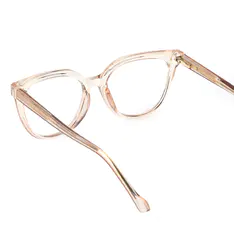 Cat-eye Transparent Amber Eyeglasses