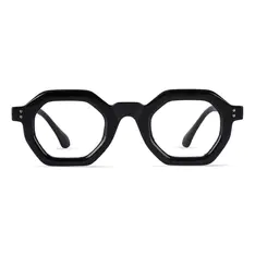 Geometric Black Eyeglasses