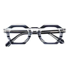 Geometric Striped Eyeglasses