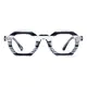 Geometric Striped Eyeglasses