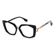 Geometric Black/Gold Eyeglasses