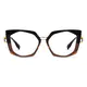 Geometric Brown/Gold Eyeglasses