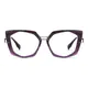 Geometric Purple/Silver Eyeglasses