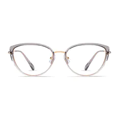 Cat-Eye Gradient Gray Eyeglasses