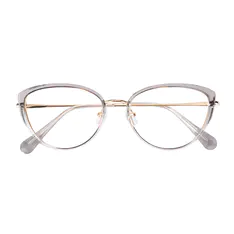Cat-Eye Gradient Gray Eyeglasses
