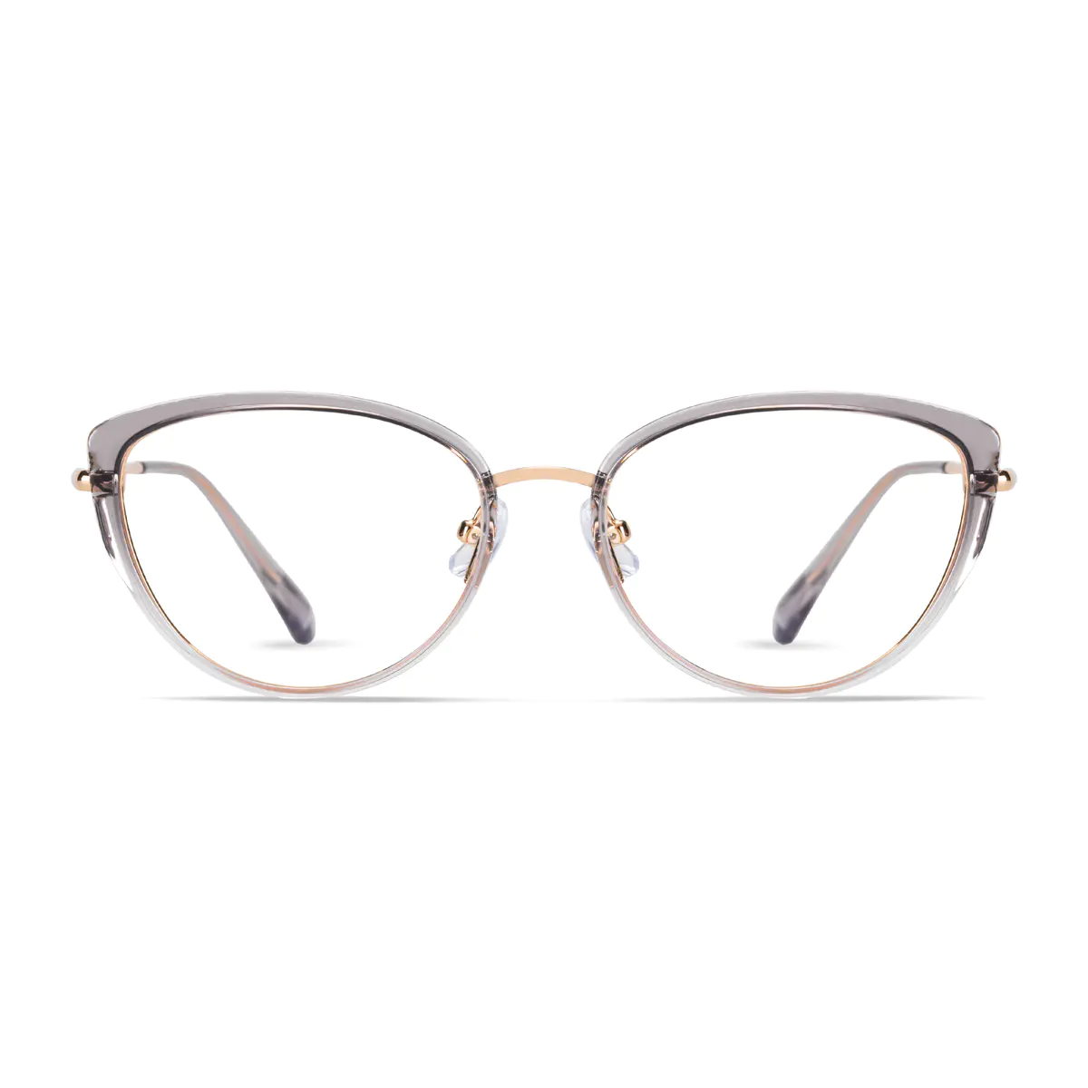 Cat-Eye Gradient Gray Eyeglasses