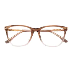 Cat-eye Gradient Brown Eyeglasses