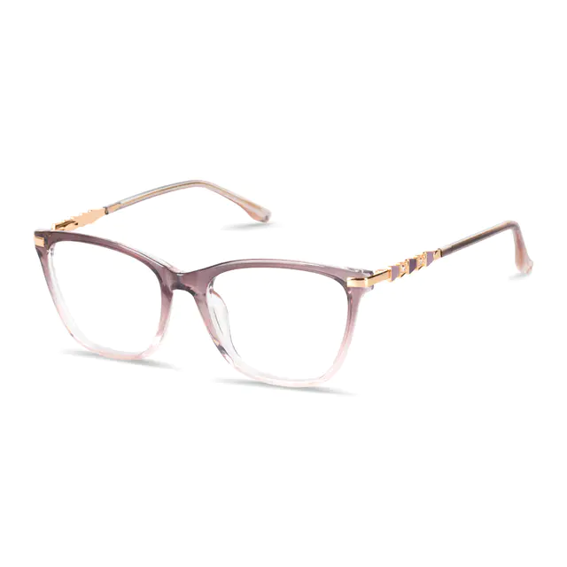 Cat-eye Gradient Purple Eyeglasses