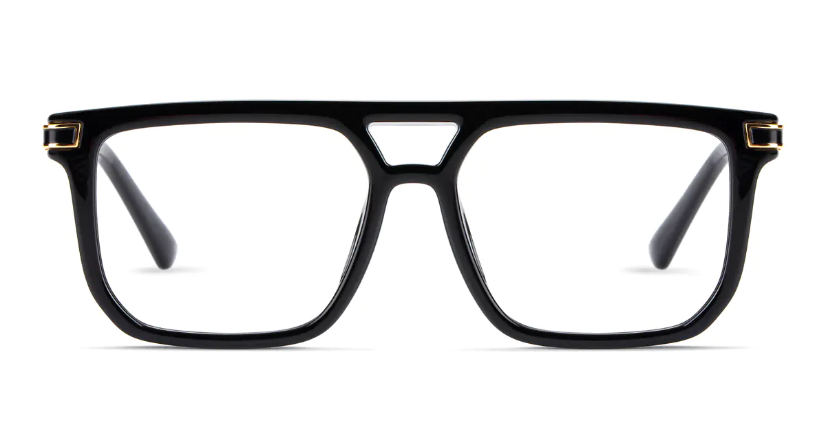 Aviator Black Eyeglasses