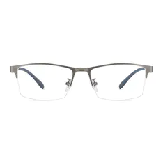 Rectangle Gunmetal Eyeglasses