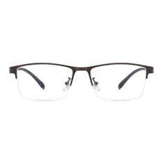 Rectangle Brown Eyeglasses