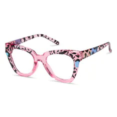 Square Pink/Tortoiseshell Eyeglasses