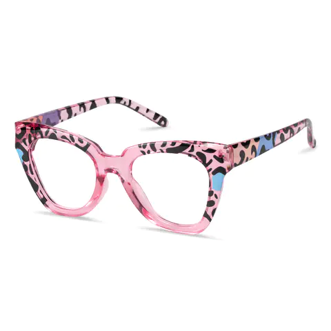 Square Pink/Tortoiseshell Eyeglasses
