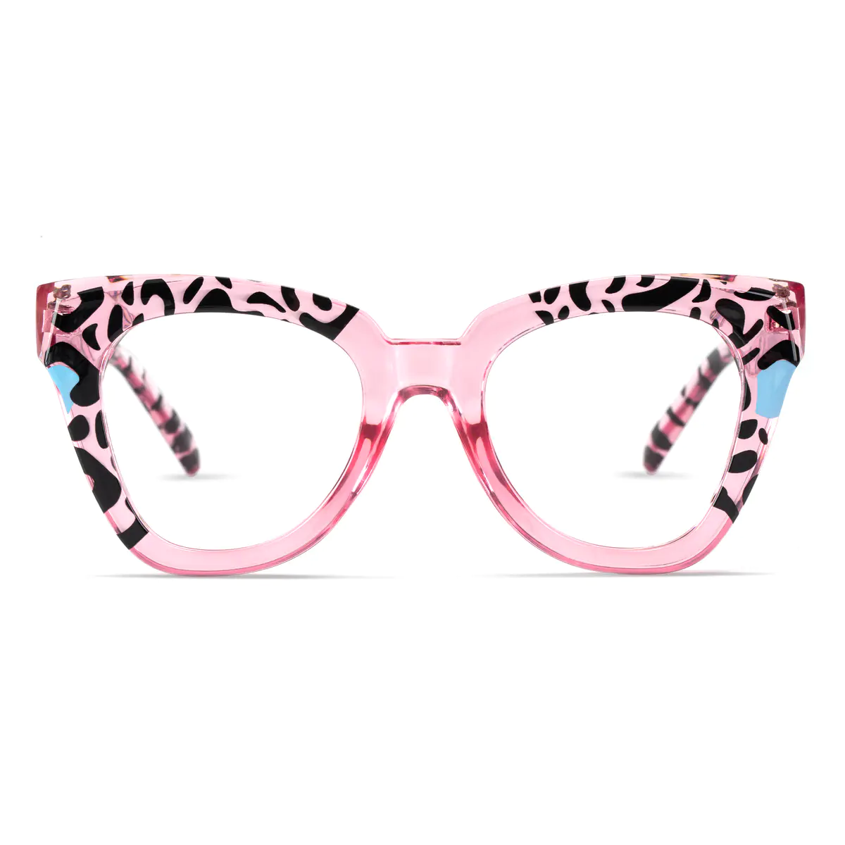 Square Pink/Tortoiseshell Eyeglasses