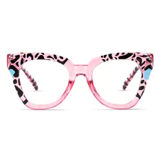 Square Pink/Tortoiseshell Eyeglasses