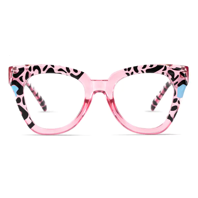 Square Pink/Tortoiseshell Eyeglasses