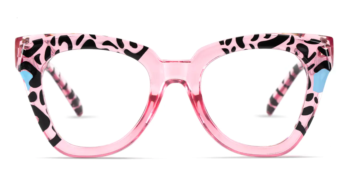 Square Pink/Tortoiseshell Eyeglasses