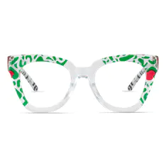 Square Green/Tortoiseshell Eyeglasses