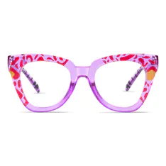 Square Purple/Tortoiseshell Eyeglasses