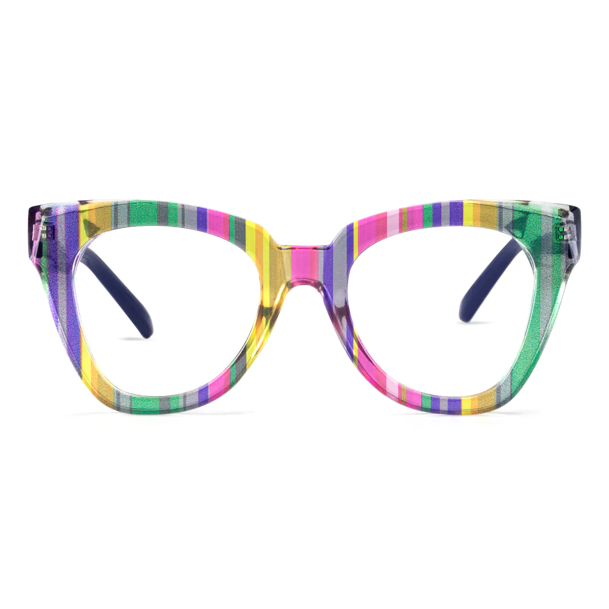 Square Multicolor/Striped Eyeglasses